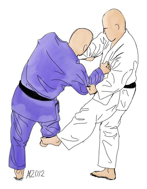 Zeichnung: De-ashi-barai