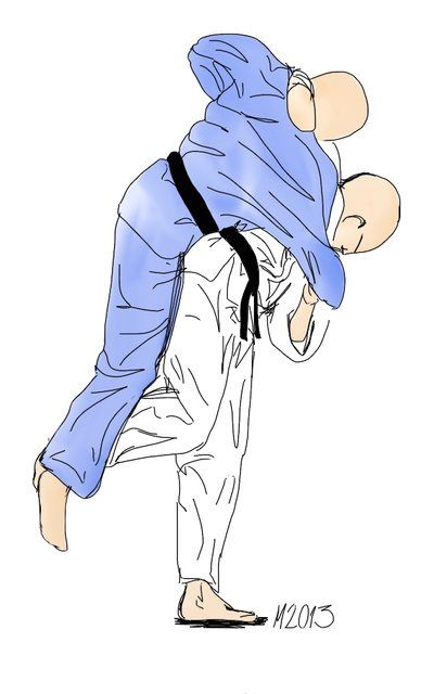 Zeichnung: Hane-goshi