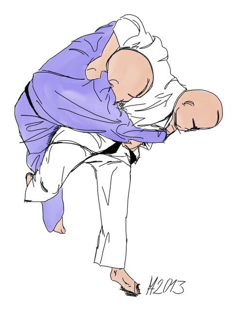 Zeichnung: Harai-goshi