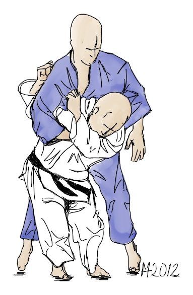Zeichnung: Ippon-seoi-nage