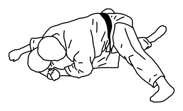 Zeichnung: Kata-gatame