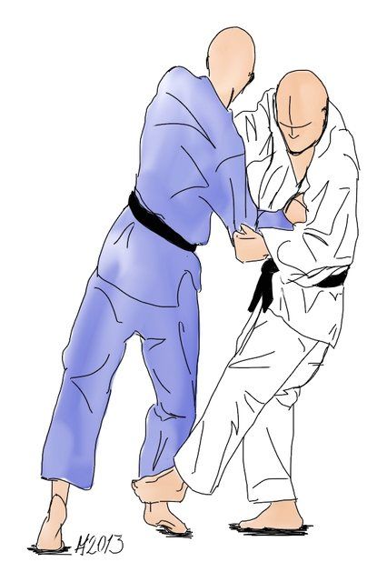 Zeichnung: Ko-soto-gari/gake