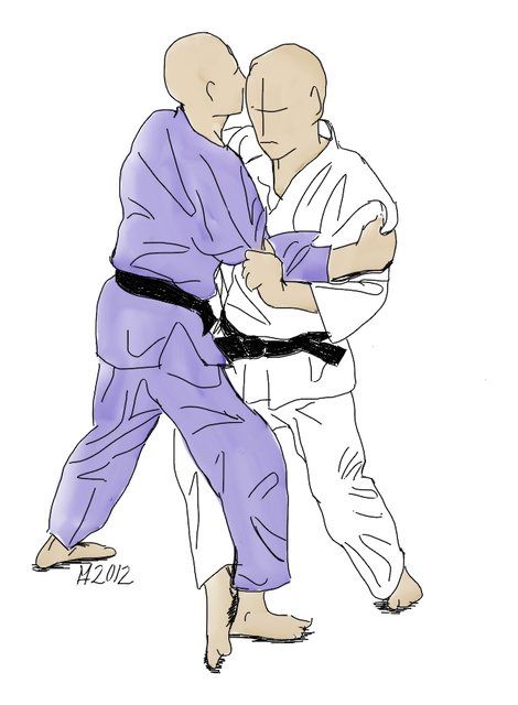 Zeichnung: Ko-uchi-gari