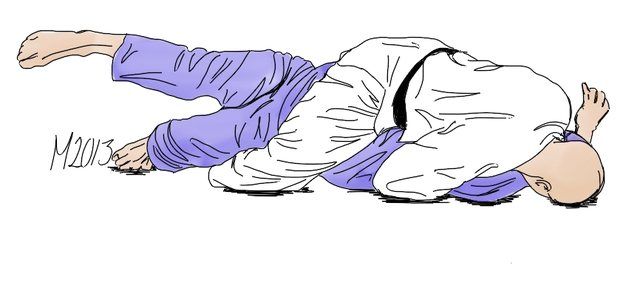 Zeichnung: Tate-shiho-gatame