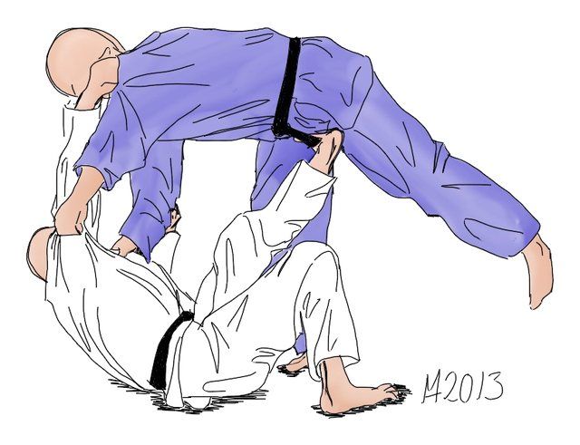 Zeichnung: Tomoe-nage