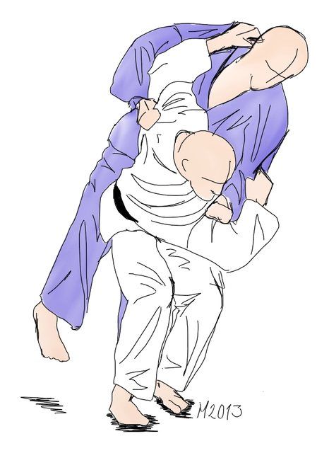 Zeichnung: Tsuri-komi-goshi