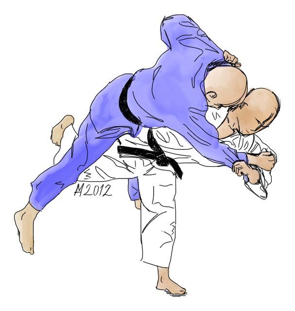 Zeichnung: Uchi-mata