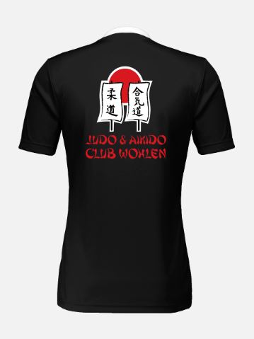 Vereinsshirt, Rückseite, Schrift rot