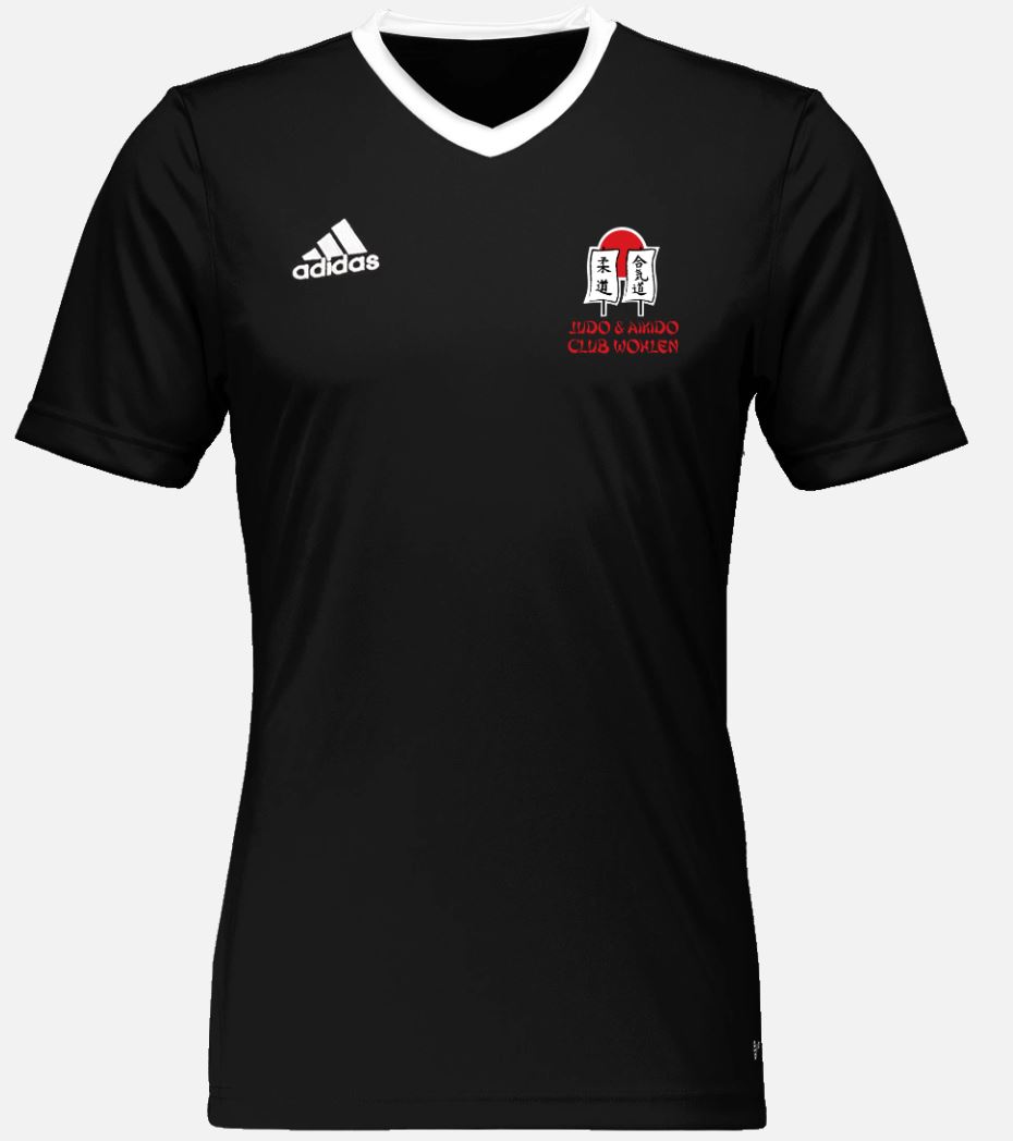 Vereinsshirt, Vorderseite, Schrift rot